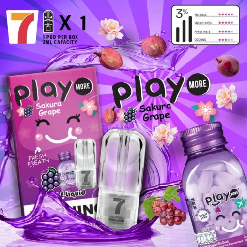 7-11 Pod-Play Sakura Grape ซากูละ